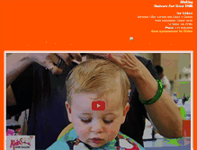 Tablet Screenshot of kidshairsalon.net